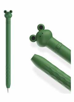 SYOSI Pencil Case, Cute Cartoon Soft, Silicone Sleeve Cover Accessories, for Apple Pencil 1st Generation(Green Frog)  - Image 1