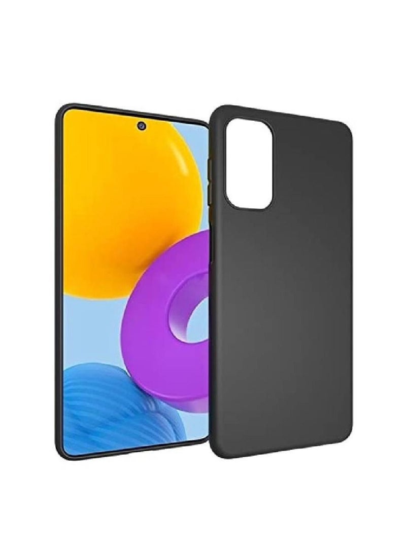 IAF Slim Fit Silicone Soft TPU Back Case Cover For Samsung Galaxy M52 5G Black - Image 1