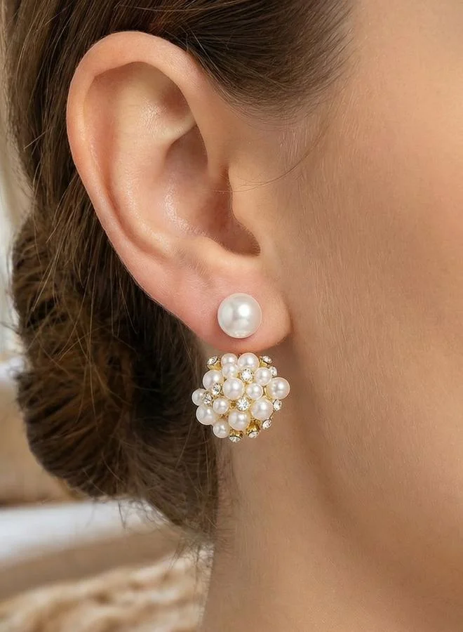 Take Two Faux Pearl Earrings