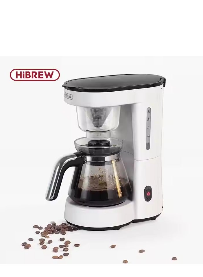 هيبرو آلة قهوة HiBREW 3 في 1 الأمريكية بالتنقيط وصانعة القهوة اليدوية إبريق زجاجي لصنع الشاي الساخن H12 أبيض - Image 1
