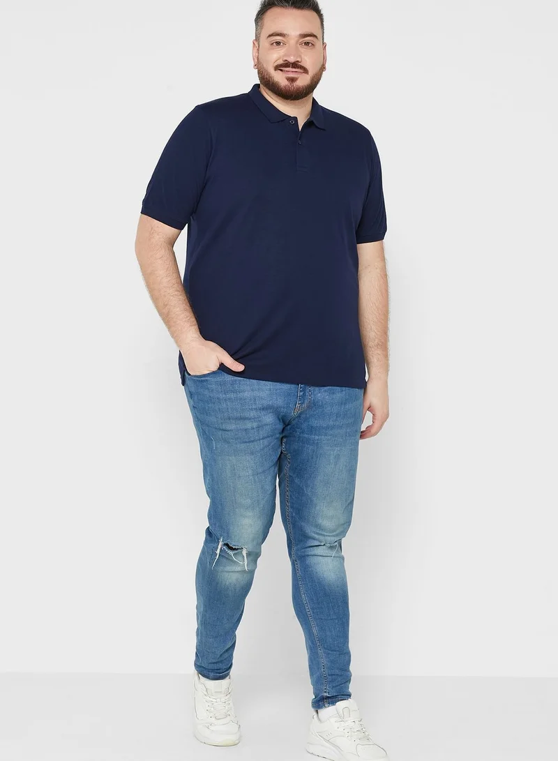 Seventy Five Plus Size Polo Shirt
