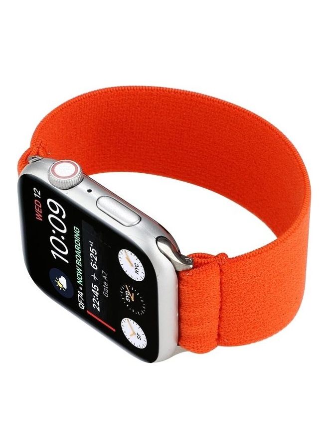 NIBEMINENT Replacement Strap Watchband for Apple Watch Series 1/2/3/4/5/6/SE 38-40mm Orange - Image 3