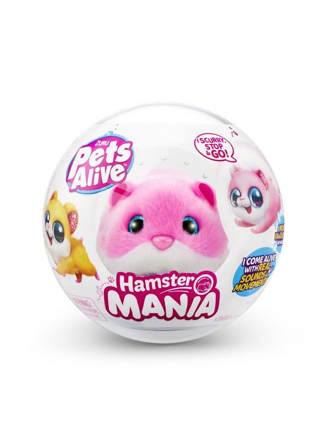 بيتس ألايف لعبة كرة هامستر بيتس ألايف هامسترمانيا (زهرية) من زورو هامستر، حيوان أليف إلكتروني، أكثر من 20 صوتًا تفاعليًا، للبنات والأطفال - Image 2