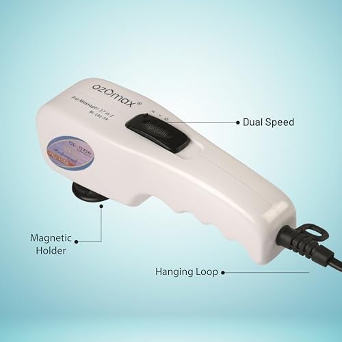 OZOMAX PRO Massager With 17 Interchangeable Attachments, Professional Body Massage Therapy, Deep Tissue Massage, Relaxation, Pain Relief, Improves Circulation, Home Use, Self-Care - Image 3