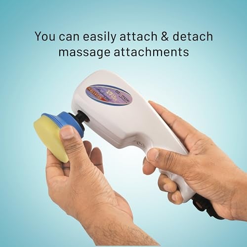 OZOMAX PRO Massager With 17 Interchangeable Attachments, Professional Body Massage Therapy, Deep Tissue Massage, Relaxation, Pain Relief, Improves Circulation, Home Use, Self-Care - Image 5