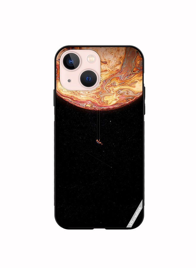 VR CREATIVE Protective Case Cover For Apple iPhone 13 Black Galaxy Design Multicolour - Image 1