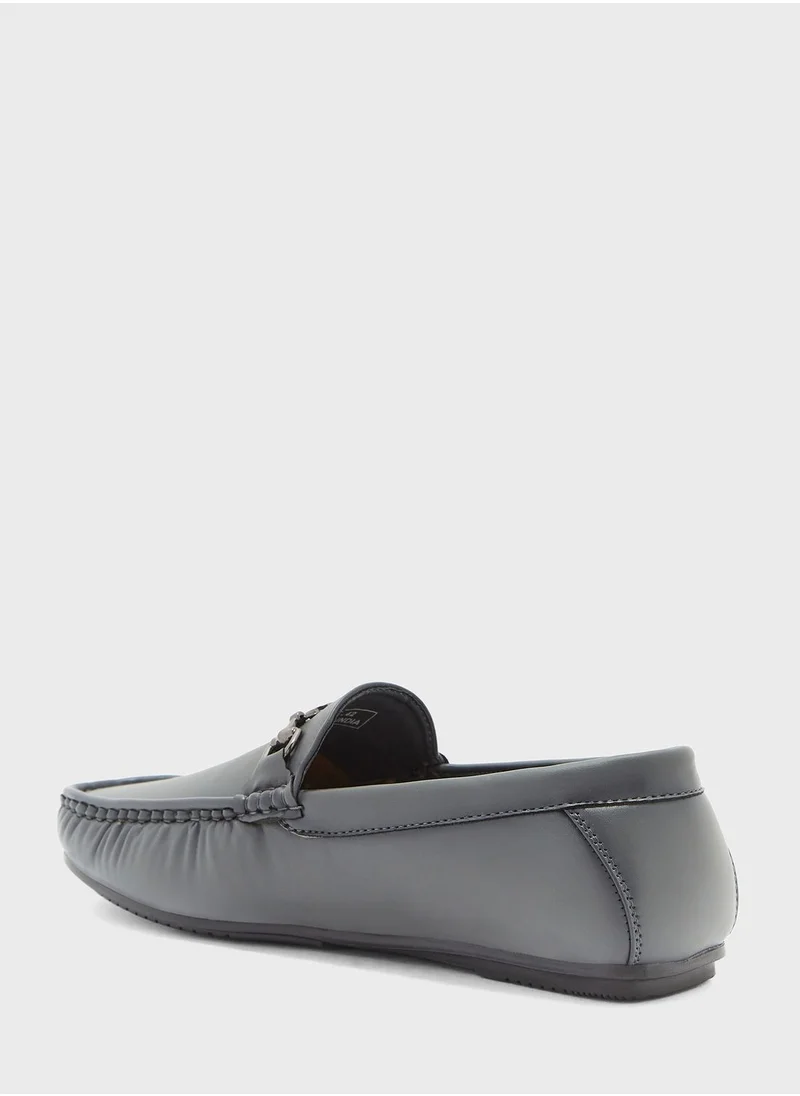 Robert Wood Trim Detail Casual Loafers