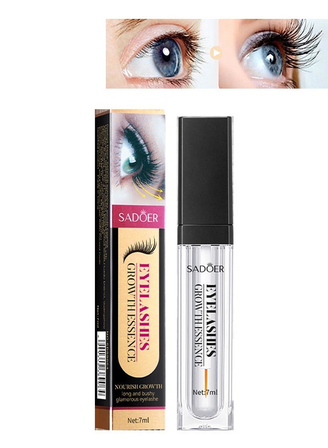 SADOER Eyelashes Growth Essence - Hair Brow Lash Serum Boosts Eyelash for Thicker Fuller Looking Lashes and Eyebrows Improves Short Eyelashes & Thin Brows Vegan Cruelty Irritation Free Formula - Image 1
