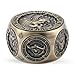 DNDND 8in1 Spinner Dice with Dual D20 Hexagonal Metal DD Monster Themed Dice Set for TTRPG Dungeons and Dragons Dungeon Masters with Collectible Gift Tin Brass - Image 2