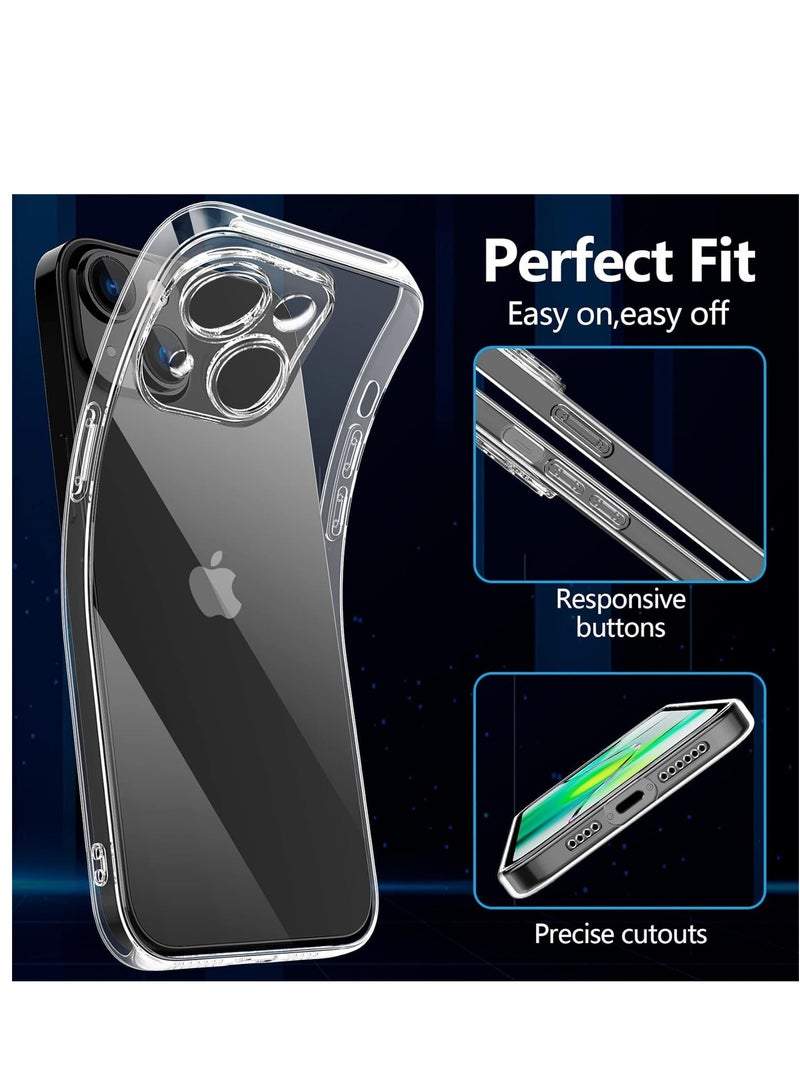 ELTRAZONE Premium Clear Case Compatible with iPhone 14 Back Cover With Full Camera Lens Coverage, Anti-Yellowing & Slim Case - Image 4
