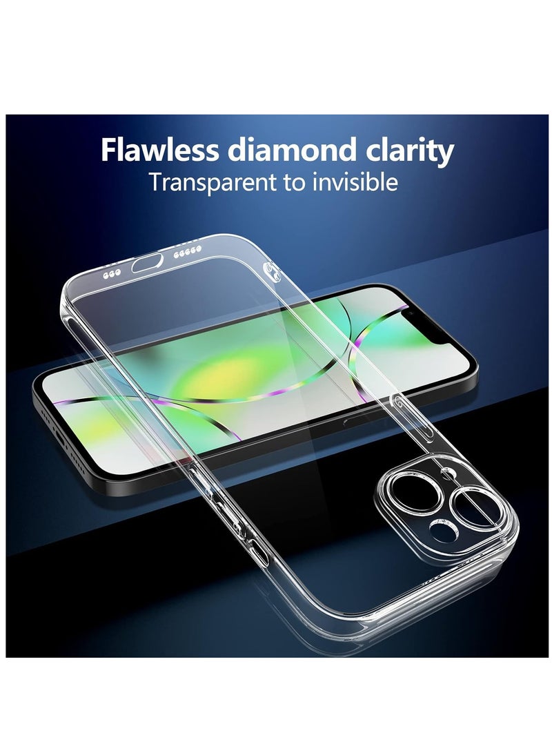 ELTRAZONE Premium Clear Case Compatible with iPhone 14 Back Cover With Full Camera Lens Coverage, Anti-Yellowing & Slim Case - Image 3