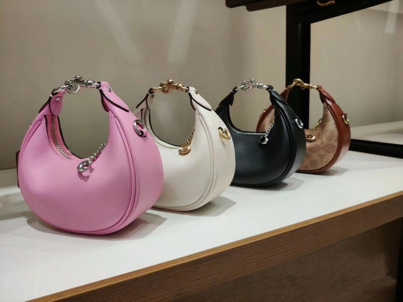 2024 Kous New Jonie Mini Half Moon Bag Portable Shoulder Crossbody Shoulder Leather Womens Bag Small Waste Bag Coffee - Image 2