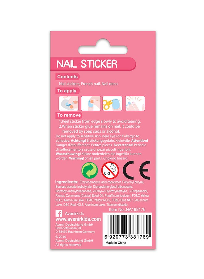 Avenir ملصقات أظافر لامعة | تصاميم عصرية ذات موضوع وحيد القرن! مع 38 ملصق ملون ومؤقت أنيق - Image 3