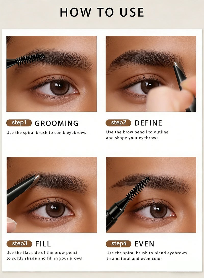 Novo Dual-Ended Precision Brow Pencil Eyebrow Pencil– Create Natural, Defined Brows - Image 5