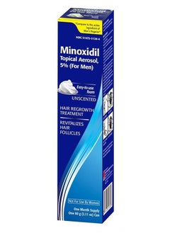 Taro Minoxidil Topical Aerosol Foam, 5%, Hair Regrowth Treatment for Men, 2.11 oz