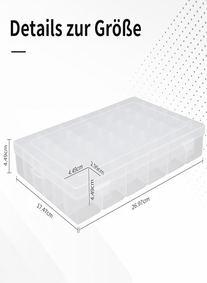 KITDAO 36-Grid Jewelry Organizer – Clear Storage Box for Jewelry, Beads, and Small Accessories – Divided Compartments, Stackable Design, and Secure Lid - Image 5