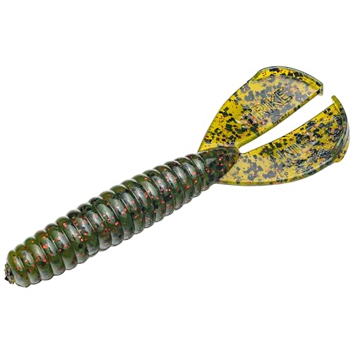 Strike King Rage Menace Grub Fishing Lure, Soft Plastic Double Tail Grub, Crazy Tail Action, 3 1/2-Inches - Image 2