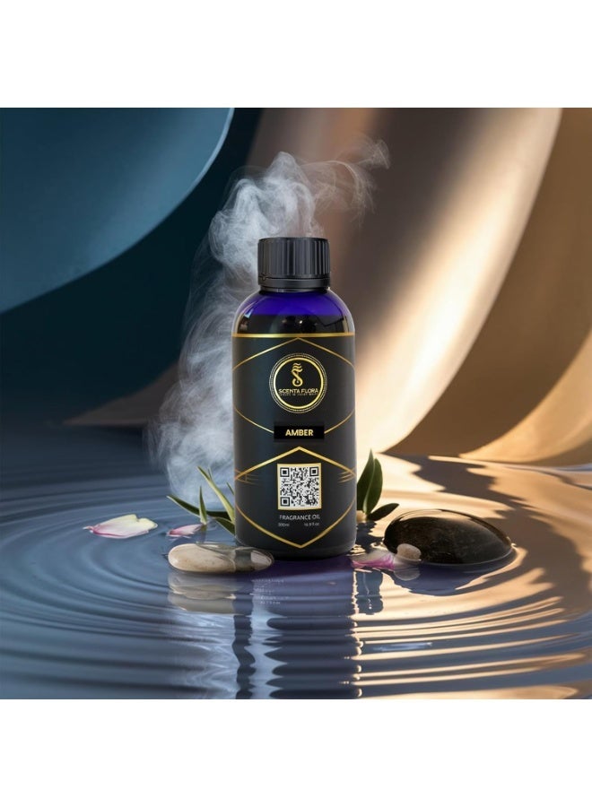 Scenta Flora Amber Fragrance Oil for Scent Diffusers Aromatherapy 500ml | IFRA Certified | A Blend of Bergamot, Jasmine and Musk | Ideal for Home, Office & Commercial Spaces | Relaxing and Refreshing - Image 2