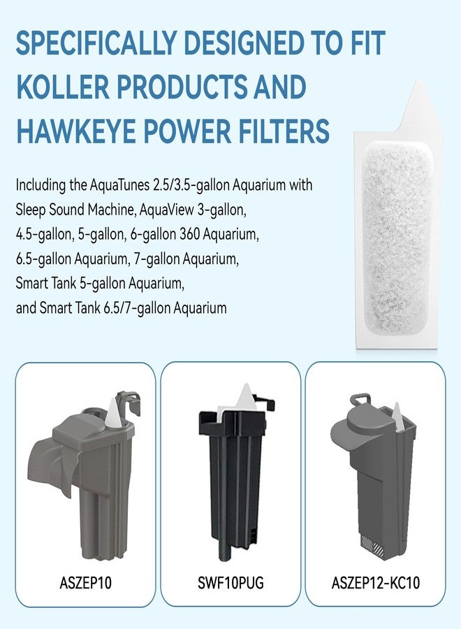 Giokyi 6 Pack Fish Tank Filter Small Replacement Filter Cartridges Fits K-oller Products and Hawkeye Power Filters for The Aquariums - Image 5