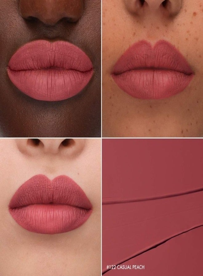 سيفورا مجموعة سيفورا أحمر شفاه سائل يدوم 10 ساعات 122 كاجوال بيتش - وردي خوخي مطفي 5 مل - Image 2