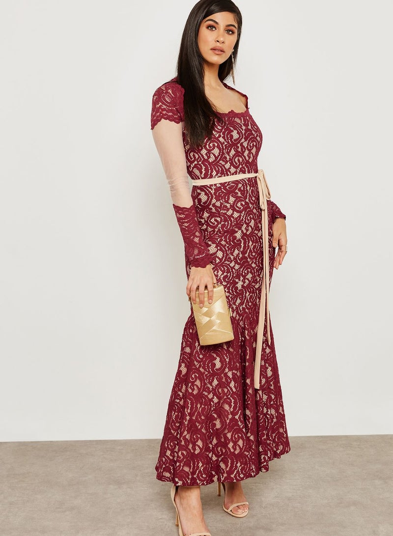 Threadz by Ajooni Lace Trumpet Dress - Image 1