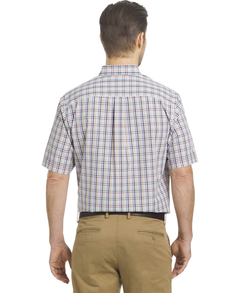 Arrow Men's Hamilton Plaid Short Sleeve Shirt, Riviera, M - Image 2