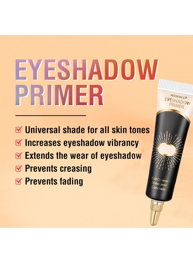 Avierll Eyeshadow Primer, Eyeshadow Base Cream Base For Eyeshadow ,Concealer Eyeliner cream, Concealer Eye Base for Eyeshadow 01#Ivory - Image 3