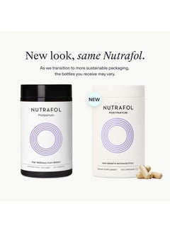 NUTRAFOL Postpartum Hair Growth Supplements, Clinically Tested for Visibly Thicker Hair and Less Shedding, Breastfeeding-friendly - 1 Month Supply  - Image 2