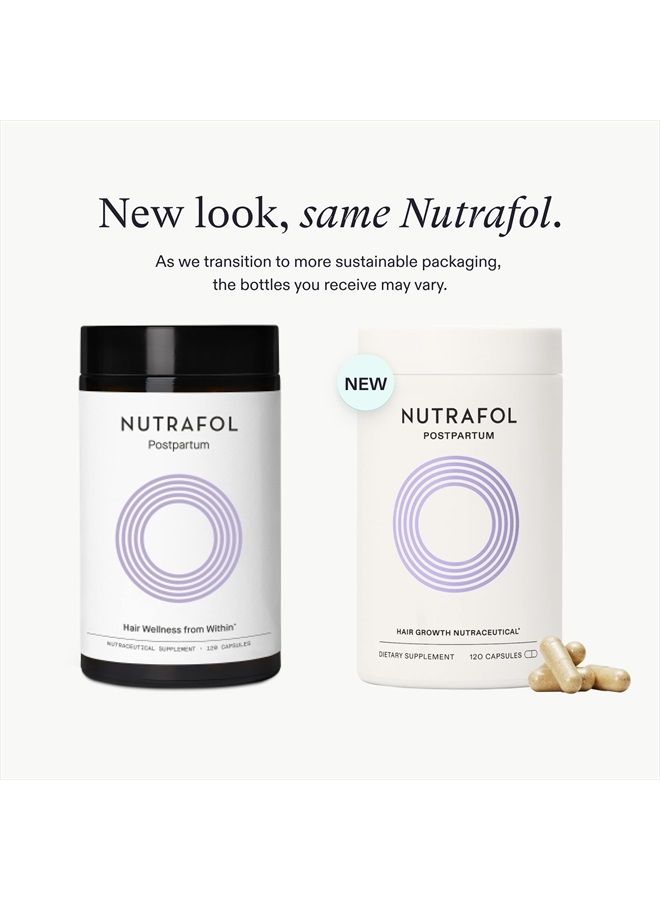 NUTRAFOL Postpartum Hair Growth Supplements, Clinically Tested for Visibly Thicker Hair and Less Shedding, Breastfeeding-friendly - 1 Month Supply - Image 2