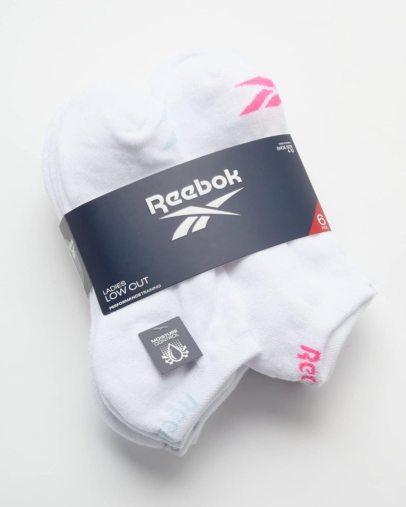 Reebok Womens Athletic Socks - Performance Cushioned Low Cut Socks (6 Pack) - Image 2