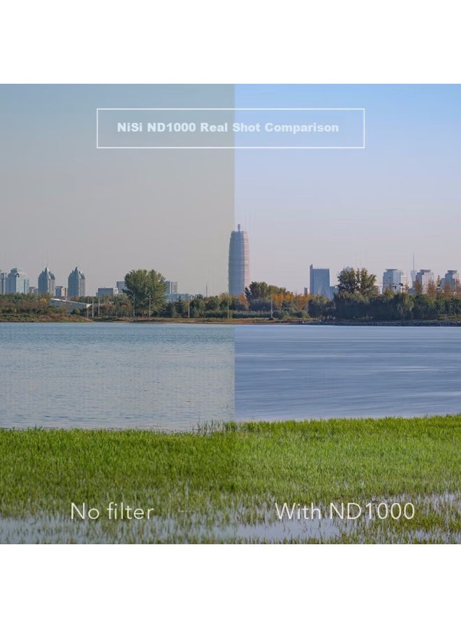 NiSi فلتر نيسي Nd8 150*150 مم، فلتر كثافة محايدة 0.9، فلتر إدخال 150 مم، فلتر كثافة محايدة مربع، فلتر تقليل الضوء مربع - Image 1