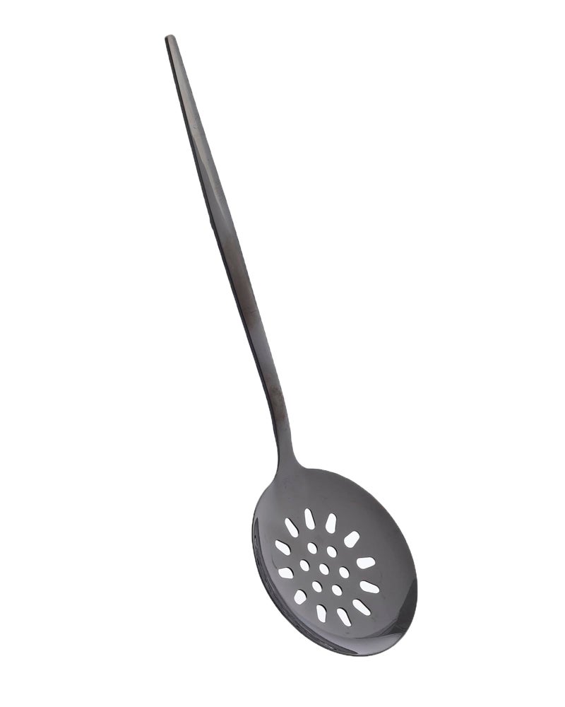 Stainless Steel Serving Skimmer 28 cm - Black - Image 3