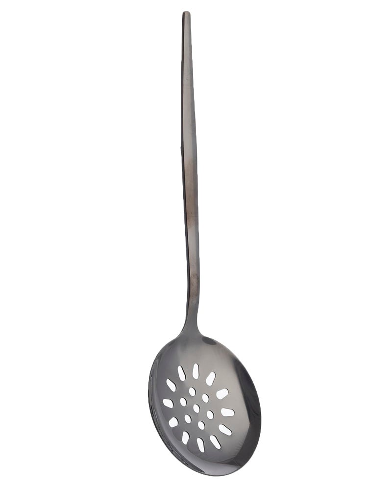 Stainless Steel Serving Skimmer 28 cm - Black - Image 1