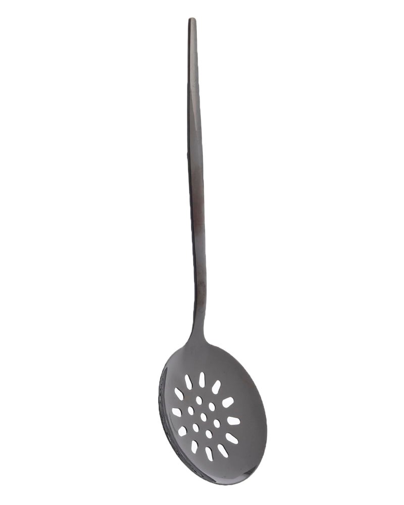Stainless Steel Serving Skimmer 28 cm - Black - Image 2