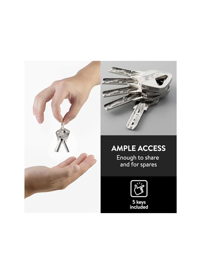 H&S قفل باب شتر ثقيل من H&S 5 مفاتيح 60 مم لحاويات المستودعات وال garages - Image 2