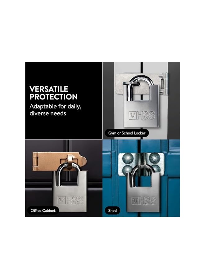 H&S قفل باب شتر ثقيل من H&S 5 مفاتيح 60 مم لحاويات المستودعات وال garages - Image 4