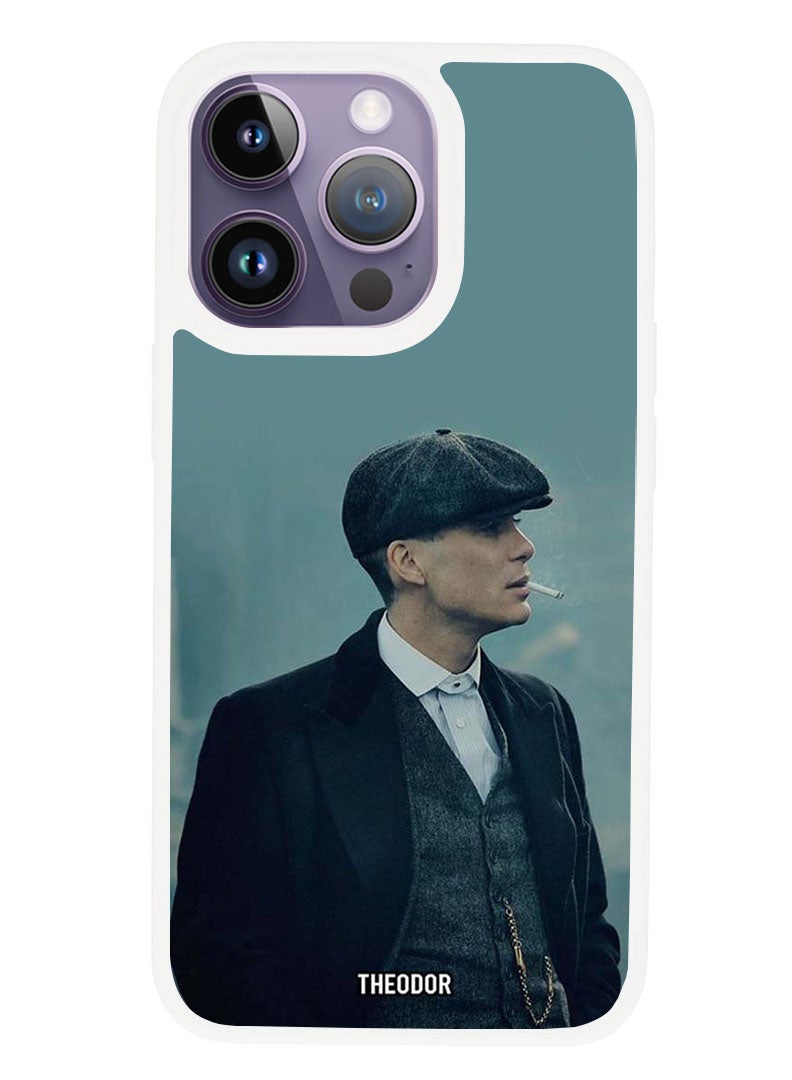 Theodor Protective Case Anti Scratch Shock Proof Cover For APPLE IPHONE 14 PRO MAX Peaky (White Bumper) - Image 1