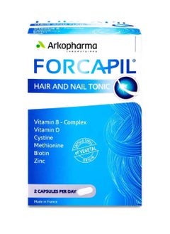 Arkopharma LABORATOIRES Forcapil Hair + Nail Tonic 60 Capsules  - Image 1