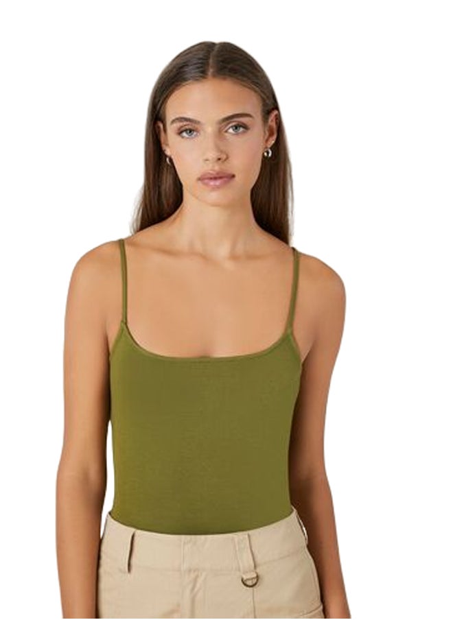 FOREVER 21 - Cotton-Blend Cami Bodysuit - Image 1