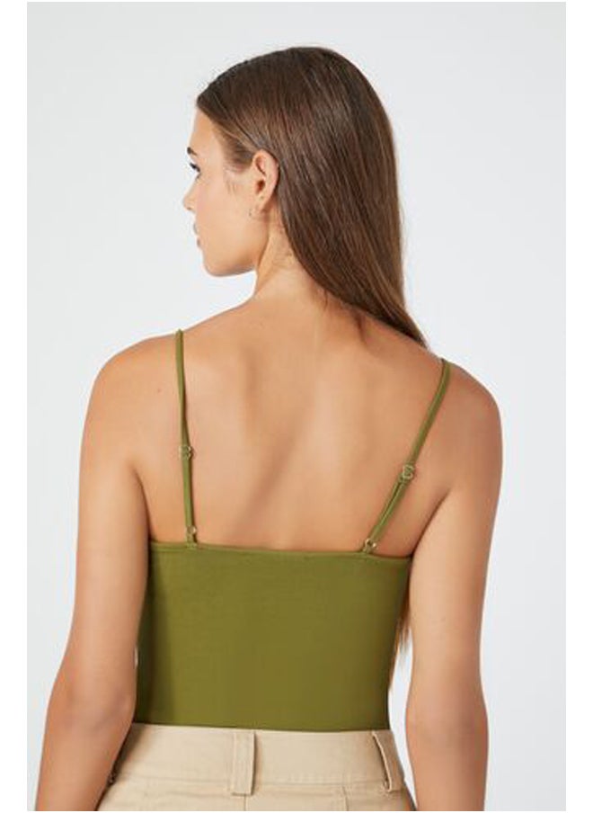 FOREVER 21 - Cotton-Blend Cami Bodysuit - Image 1