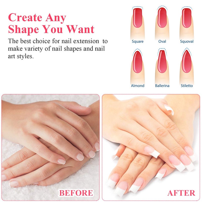 Blulu 240 Pieces Silk Nail Extension Wrap Fiberglass Wrap Nail Art Extension DIY Protector Accessories for Splits Breaks Repair Reinforce for Women Home Salon - Image 5