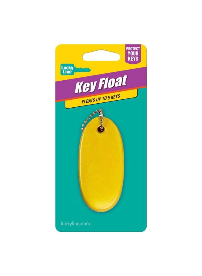 Lucky Line Soft Key Float with Ball Chain Water Sports, Yellow (92801) - Image 4