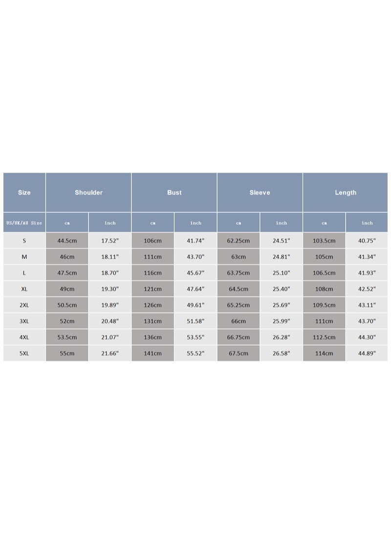 Loquat Men's Muslim Robe Thobe Solid Color Stand Collar Long Sleeve Kaftan Black - Image 2