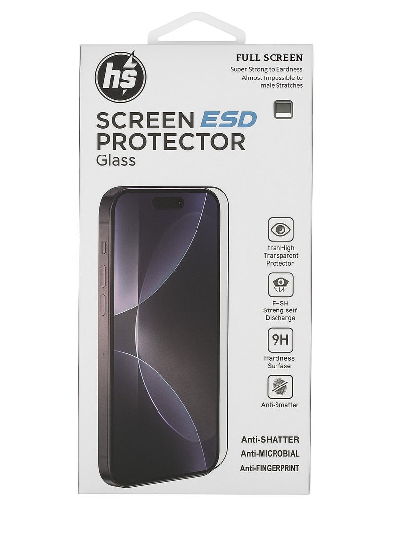HS iPhone 16 Pro Max Clear Tempered Glass Screen Protector for iPhone 16 Pro Max – Shock & Scratch Resistant – Face ID & Full Touch Support  - Image 1