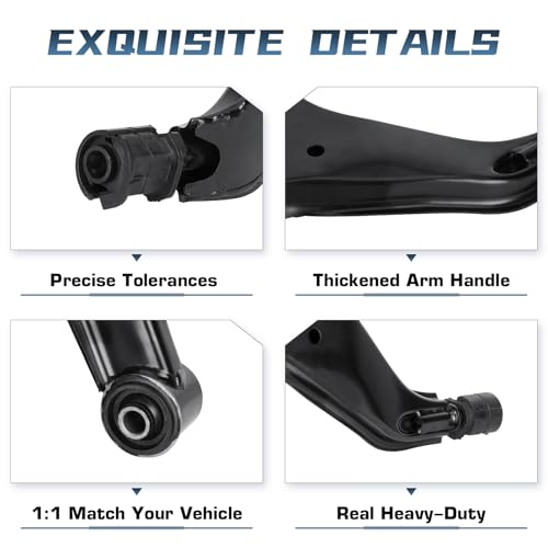 Autsurles 10 PCS Front Lower Control Arm with Ball Joints for Nissan Pathfinder 1996-2004, for Infiniti QX4 1997-2003, Sway Bar Link + Tie Rod End Suspension Kit K640329 K640330 K90662 K90659 K90659 - Image 5