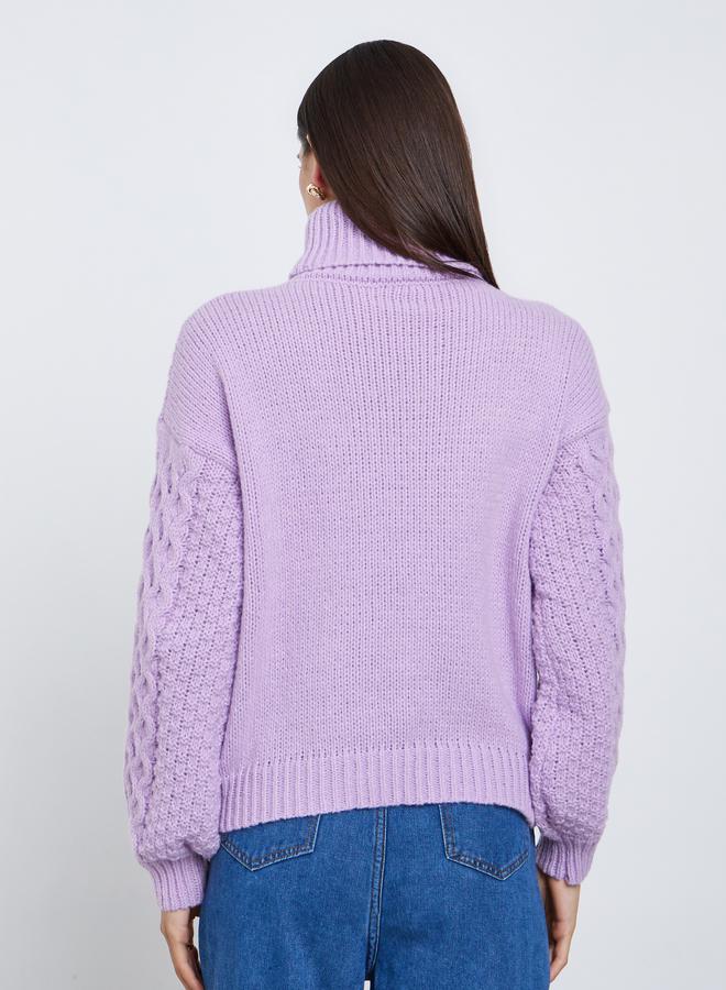ستايلي سويتر محبوك بقصة عادية - Image 5
