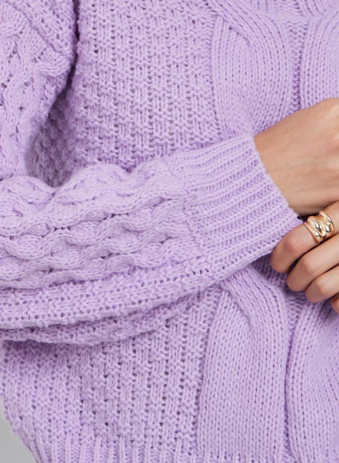 ستايلي سويتر محبوك بقصة عادية - Image 4
