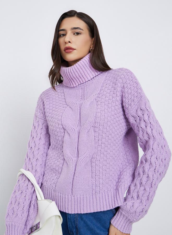 ستايلي سويتر محبوك بقصة عادية - Image 3