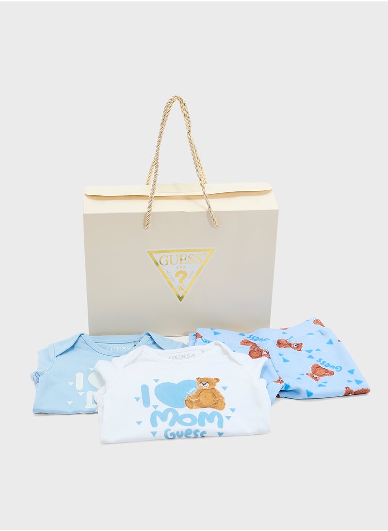 GUESS Kids 3 Pack Body Suits & Pants Set  - Image 5