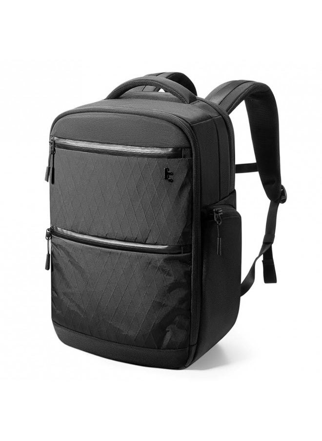 Tomtoc tomtoc Laptop Backpack X-Pac Techpack Designed for Business Professional Commuter, City Compact Backpack for 16-inch MacBook Pro, Black  - Image 1